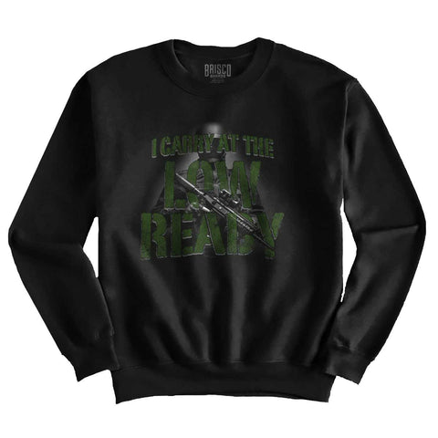 Black2|Low Ready Crewneck Sweatshirt|Tactical Tees
