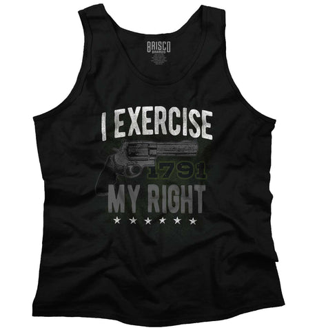 Black|I exercise My Right Tank Top|Tactical Tees
