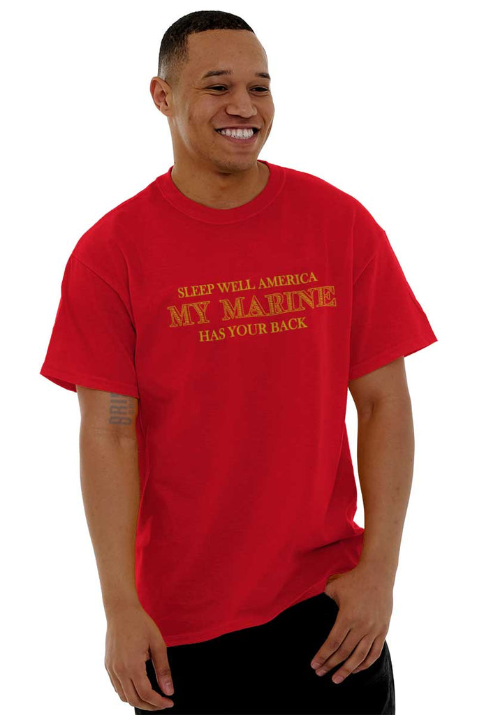 Male_Red2|This Marine Has Your Back T-Shirt|Tactical Tees