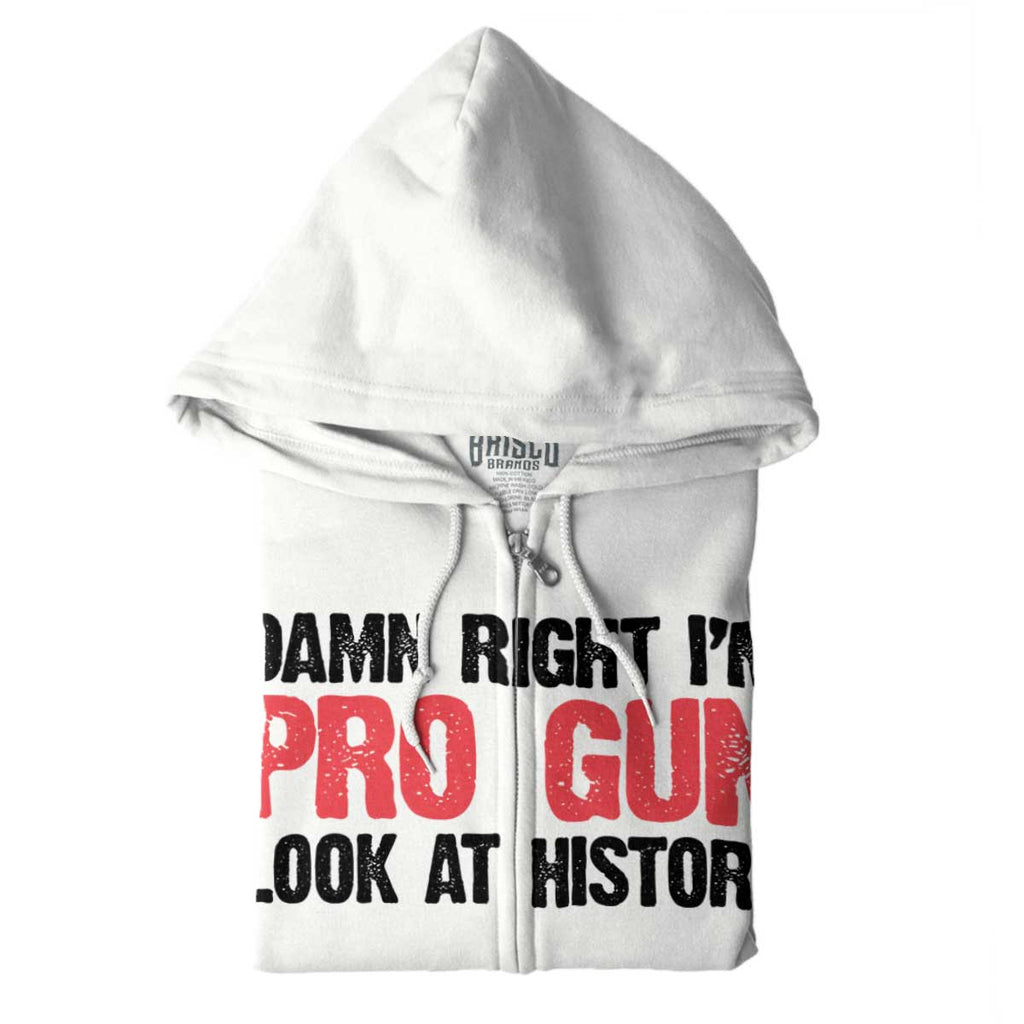 White|Pro Gun Zip Hoodie|Tactical Tees