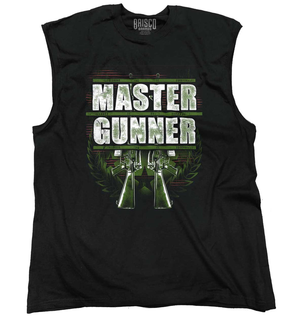 Black1|Master Gunner Sleeveless T-Shirt|Tactical Tees