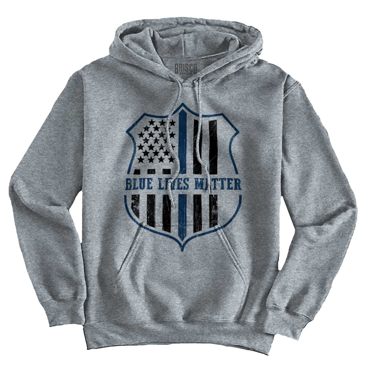 SportGrey1|Blue Lives Matter Flag Hoodie|Tactical Tees