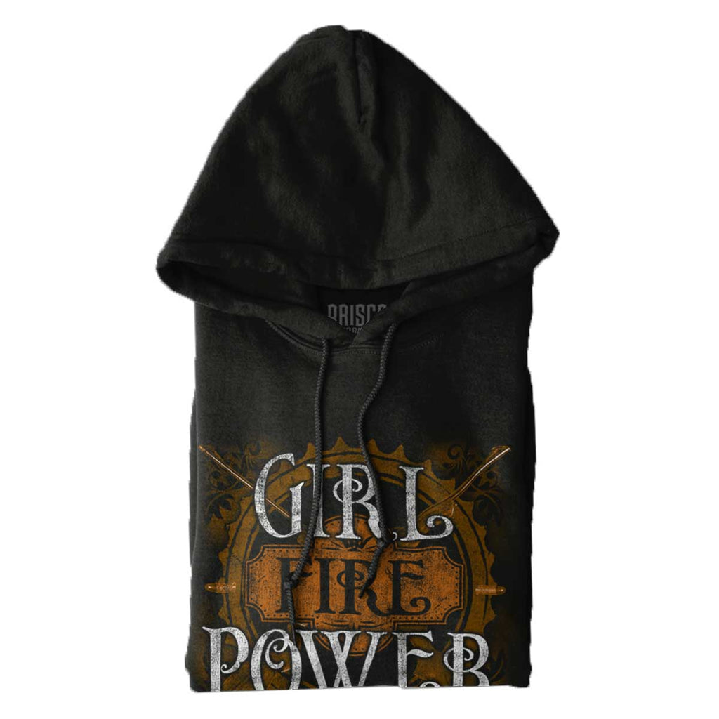 Black|Girl Fire Power Hoodie|Tactical Tees
