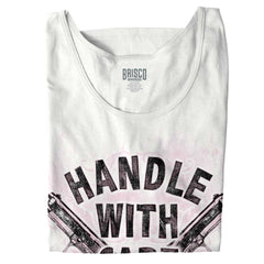 White|Handle With Care Tank Top|Tactical Tees