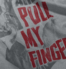 SportGrey|Go Ahead Pull My Finger V-Neck T-Shirt|Tactical Tees