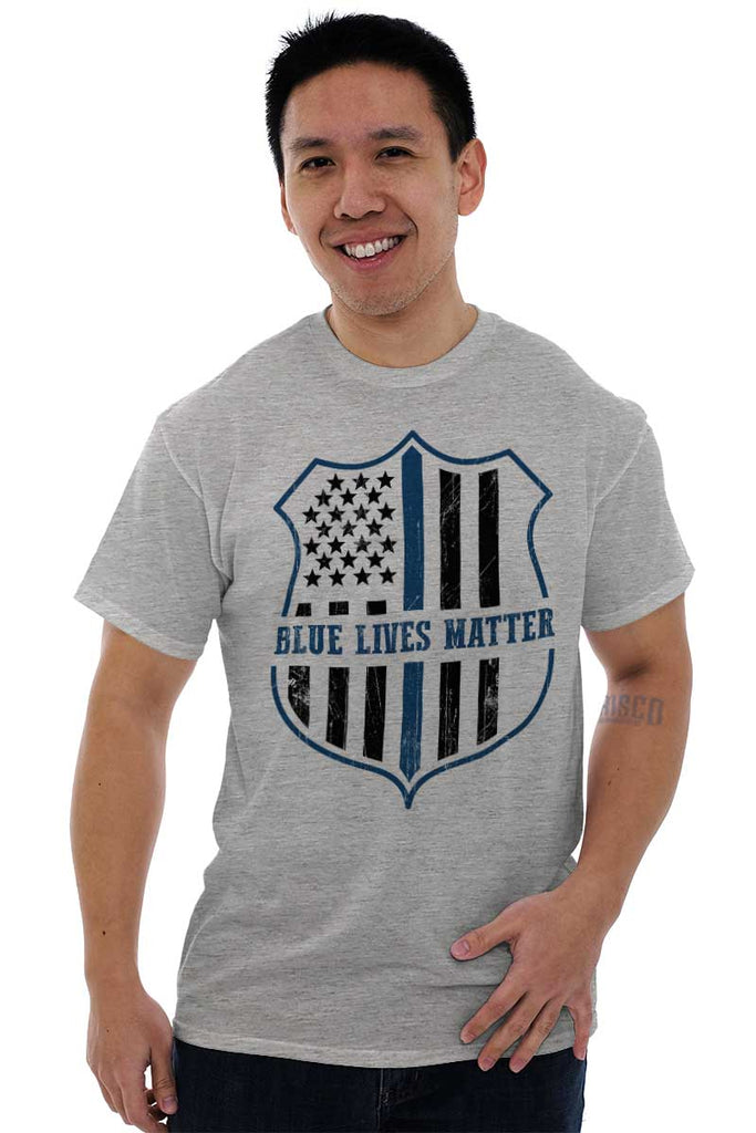 Male_SportGrey1|Blue Lives Matter Flag T-Shirt|Tactical Tees