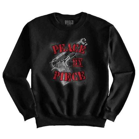 Black|Peace by Piece Crewneck Sweatshirt|Tactical Tees