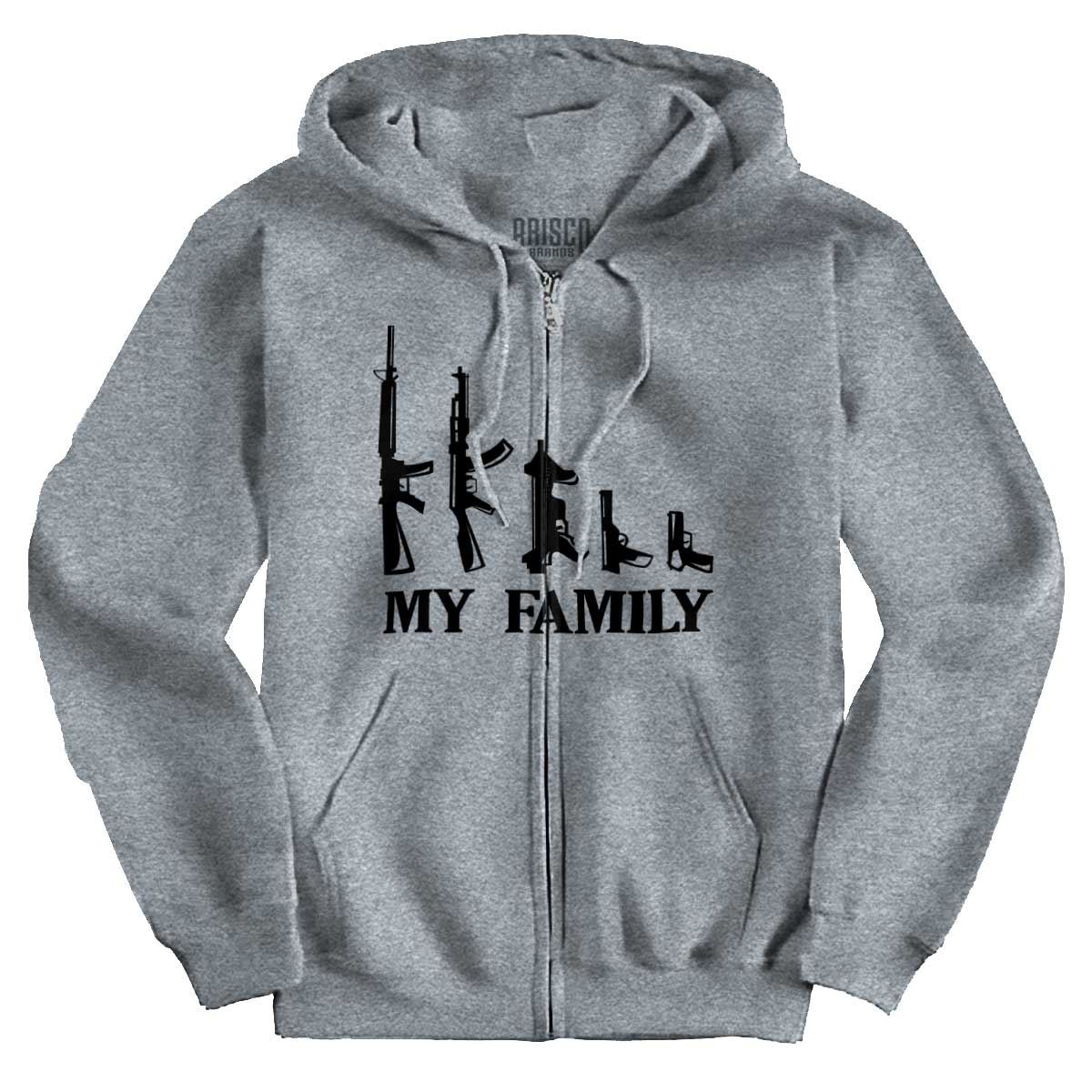 SportGrey1|My Family Zip Hoodie|Tactical Tees