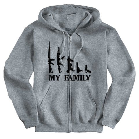 SportGrey|My Family Zip Hoodie|Tactical Tees