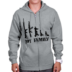 SportGrey|My Family Zip Hoodie|Tactical Tees