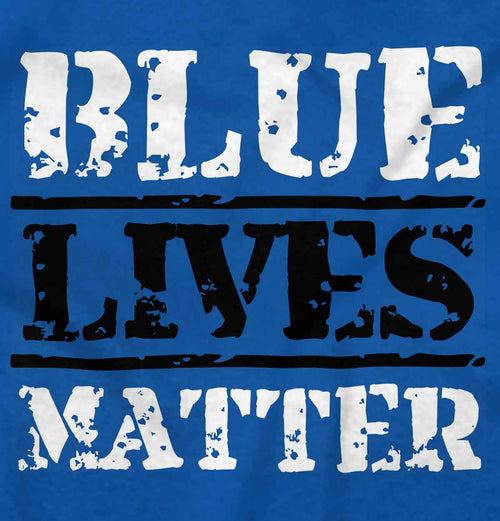 Royal2|Blue Lives Matter Bold Junior Fit V-Neck T-Shirt|Tactical Tees