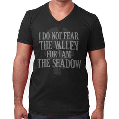 Black|I Am the Shadow V-Neck T-Shirt|Tactical Tees