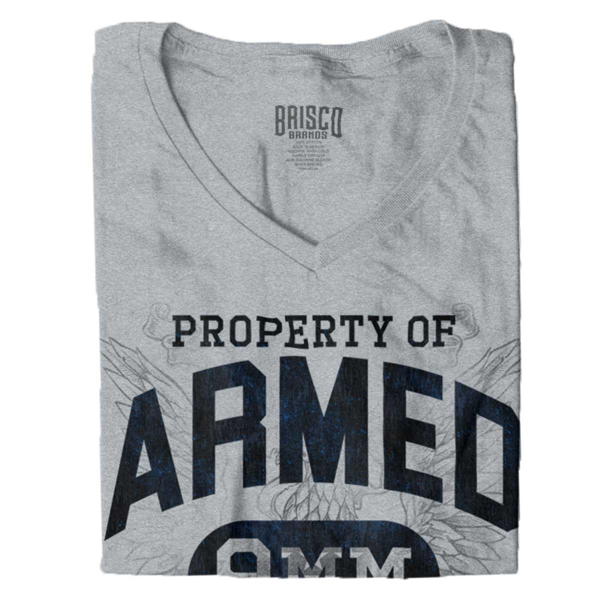 SportGrey|Armed Citizen Junior Fit V-Neck T-Shirt|Tactical Tees