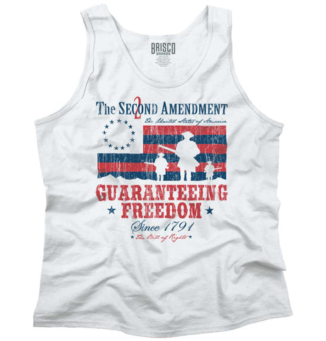 White|Guaranteeing Freedom Tank Top|Tactical Tees