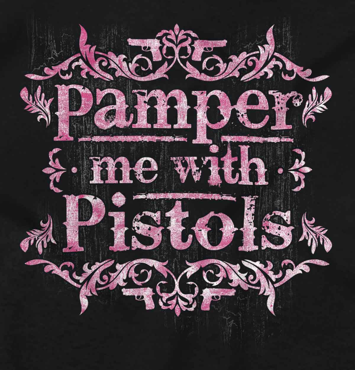 Black2|Pamper Me With Pistols Crewneck Sweatshirt|Tactical Tees