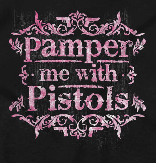 Black2|Pamper Me With Pistols Crewneck Sweatshirt|Tactical Tees