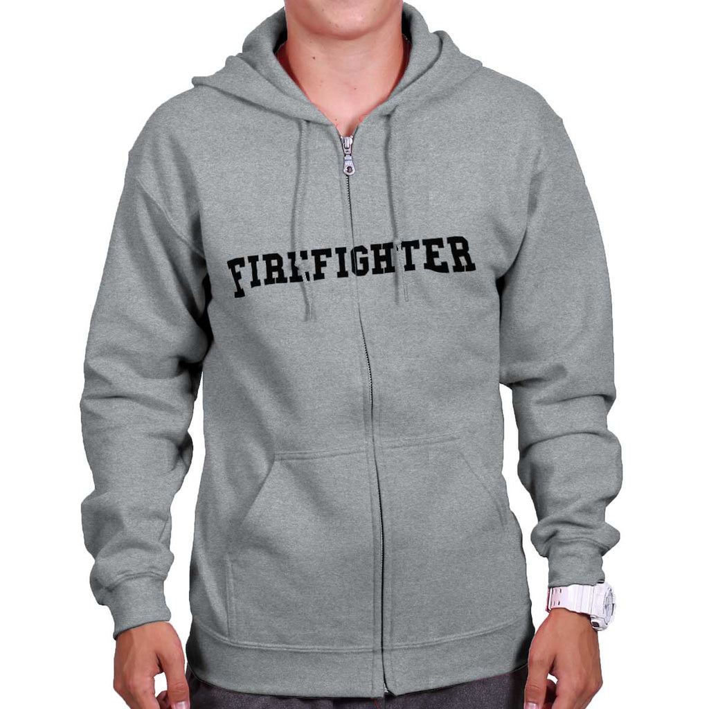 SportGrey|Firefighter Logo Zipper Hoodie|Tactical Tees