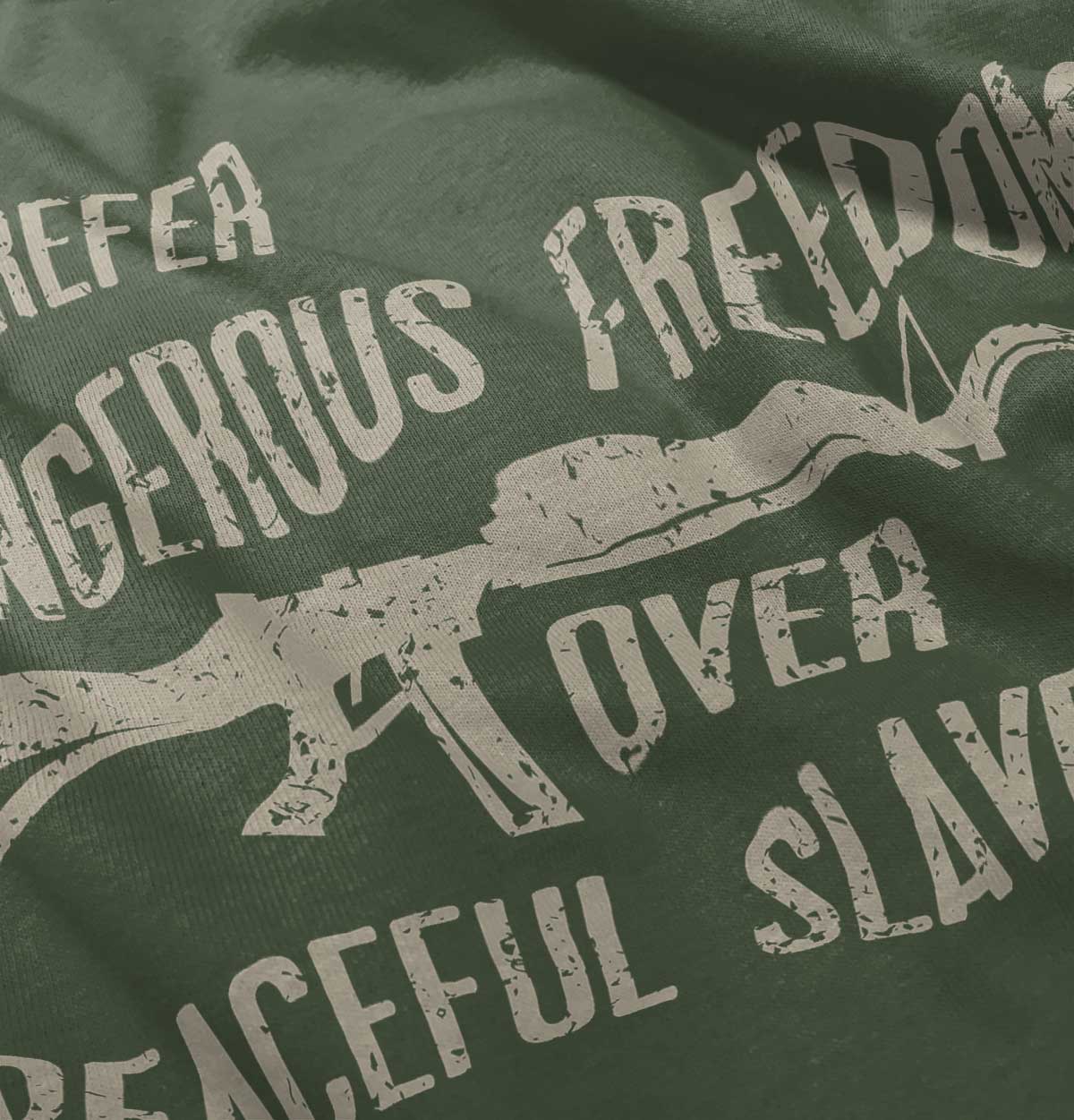 MilitaryGreen|Peaceful Slavery Hoodie|Tactical Tees