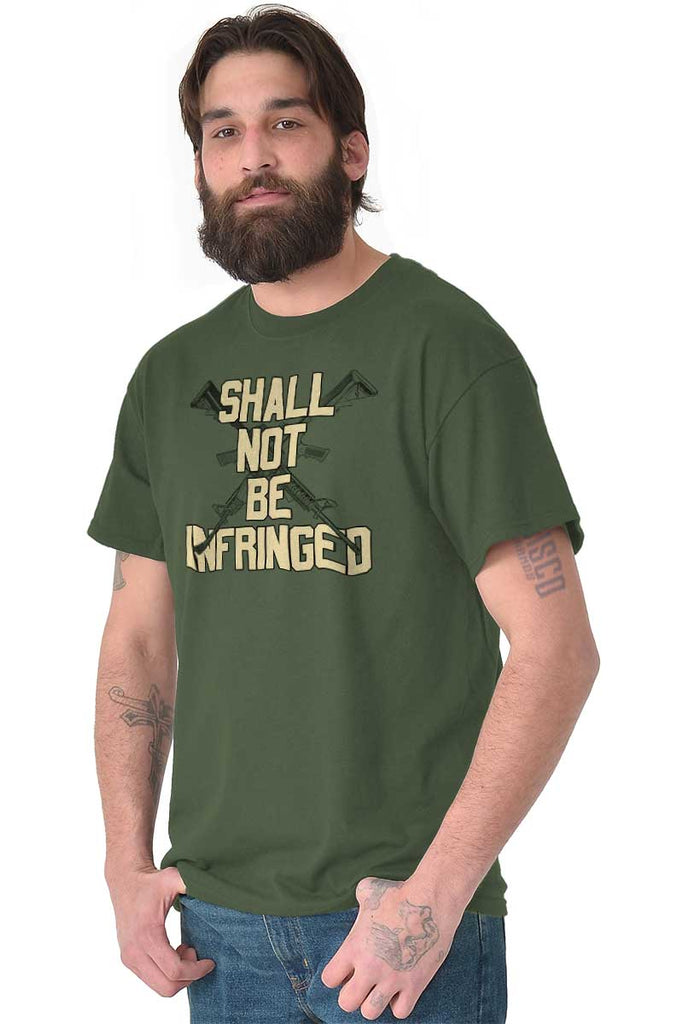 Male_MilitaryGreen2|Not Be Infringed T-Shirt|Tactical Tees