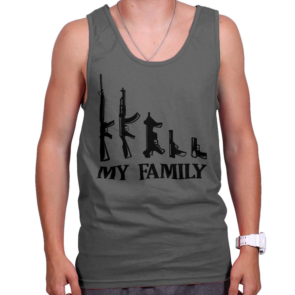 Charcoal|My Family Tank Top|Tactical Tees