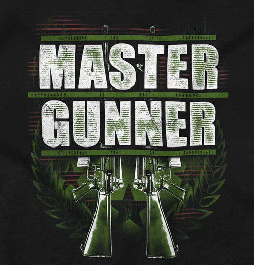 Black2|Master Gunner V-Neck T-Shirt|Tactical Tees