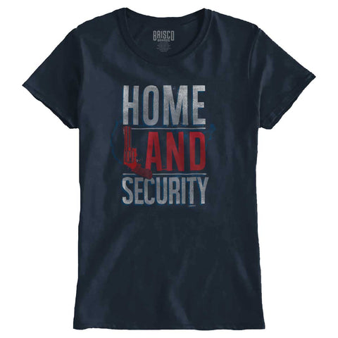 Navy|Homeland Security Ladies T-Shirt|Tactical Tees