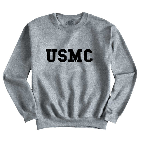 SportGrey|USMC Logo Crewneck Sweatshirt|Tactical Tees