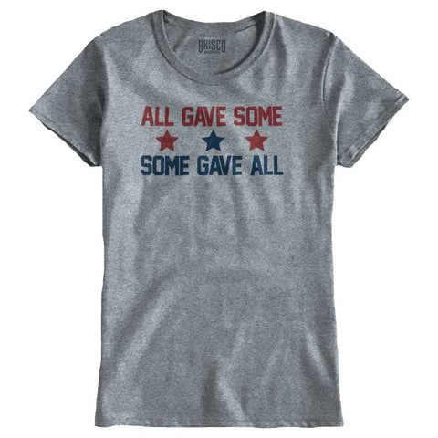 SportGrey|Some Gave All Ladies T-Shirt|Tactical Tees
