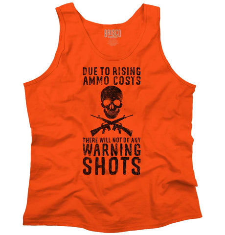 Orange|Warning Shots Tank Top|Tactical Tees