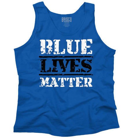 Royal|Blue Lives Matter Bold Tank Top|Tactical Tees