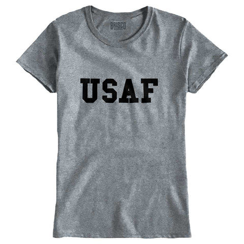 SportGrey|USAF Logo Ladies T-Shirt|Tactical Tees