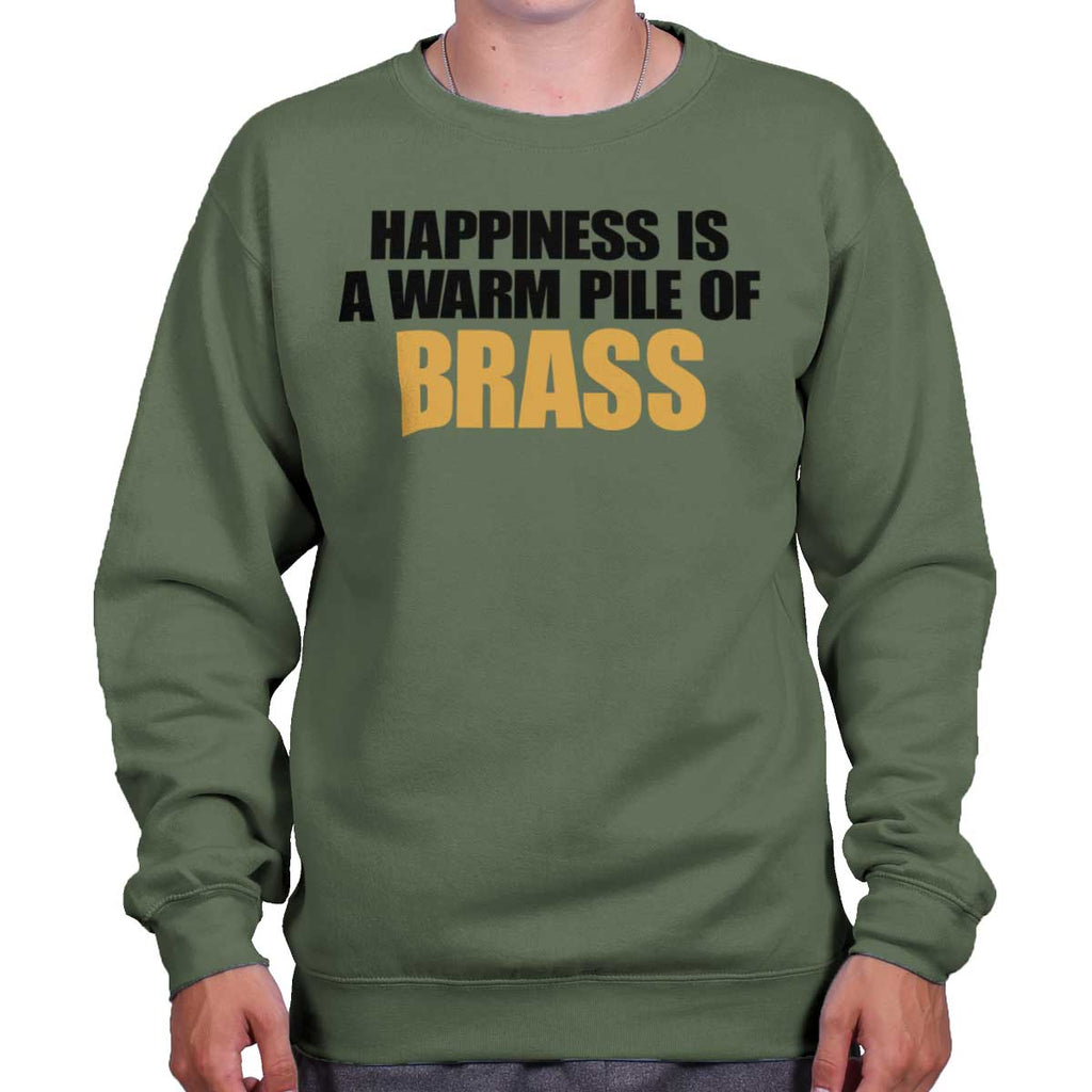 MilitaryGreen|Pile of Brass Crewneck Sweatshirt|Tactical Tees