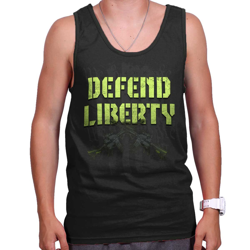 Black|Defend Liberty Tank Top|Tactical Tees