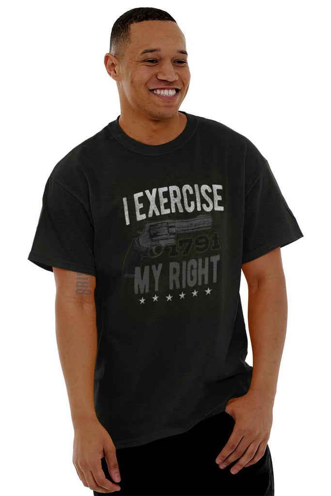 Male_Black2|I exercise My Right T-Shirt|Tactical Tees