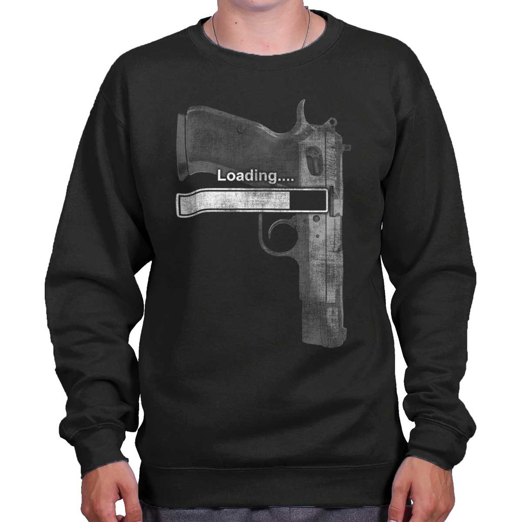 Black|Loading… Crewneck Sweatshirt|Tactical Tees