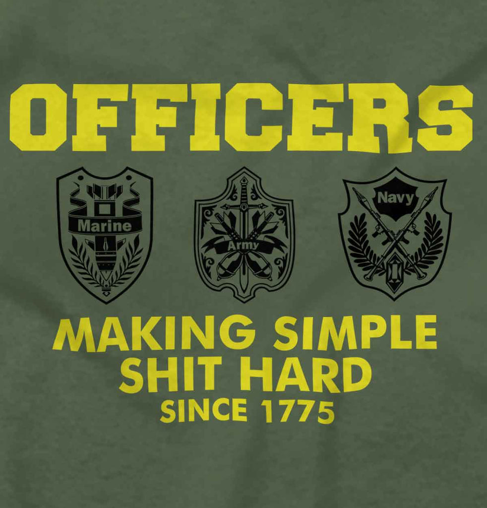 MilitaryGreen2|Officers Crewneck Sweatshirt|Tactical Tees