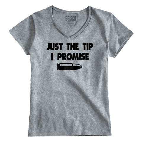SportGrey|Just the Tip Junior Fit V-Neck T-Shirt|Tactical Tees