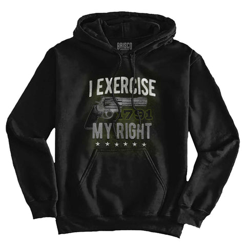 Black|I exercise My Right Hoodie|Tactical Tees