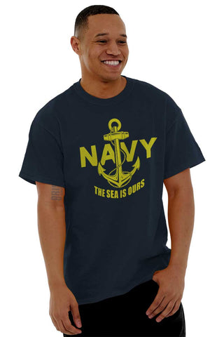 Male_Navy1|Sea is Ours T-Shirt|Tactical Tees
