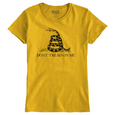 Gold|Don’t Tread On Me Ladies T-Shirt|Tactical Tees