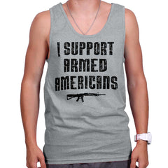 SportGrey|Support Armed Americans Tank Top|Tactical Tees