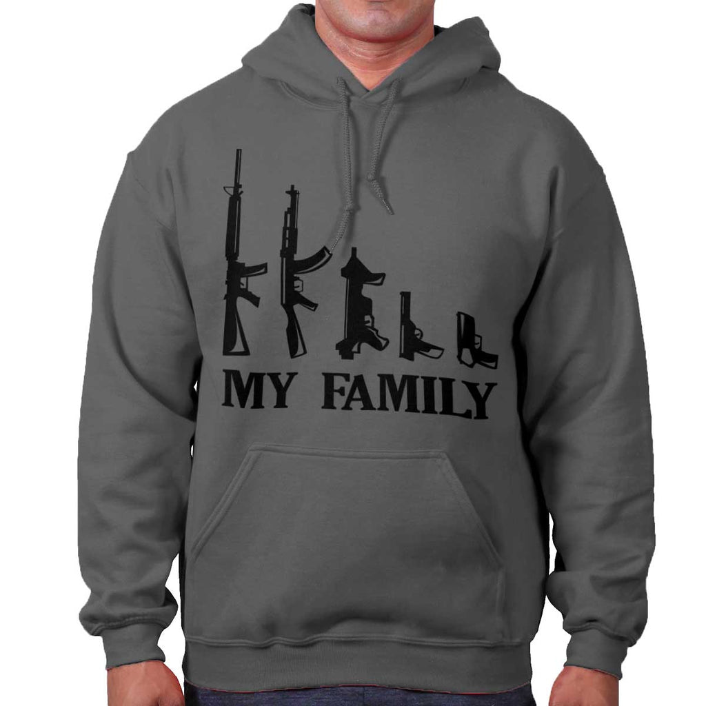 Charcoal|My Family Hoodie|Tactical Tees