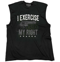 Black1|I exercise My Right Sleeveless T-Shirt|Tactical Tees