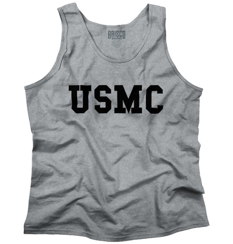 SportGrey|USMC Logo Tank Top|Tactical Tees