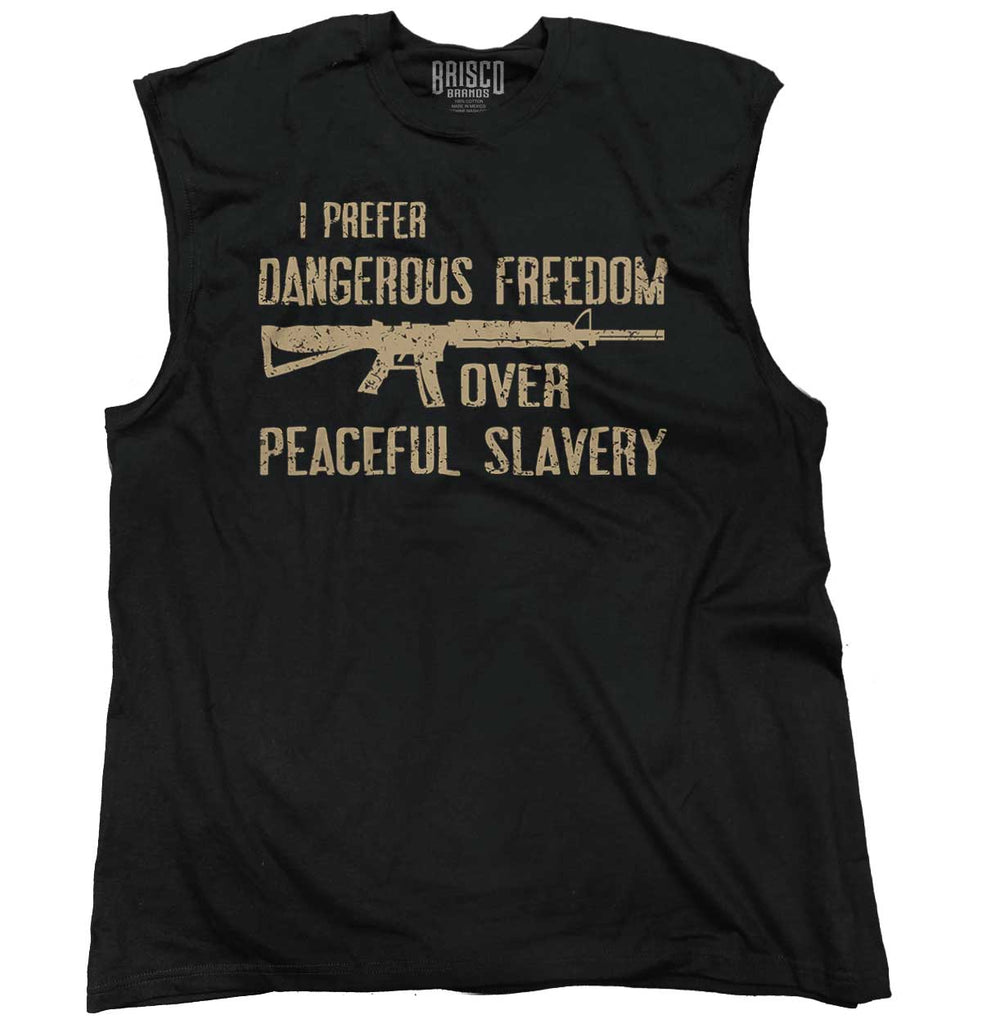 Black1|Peaceful Slavery Sleeveless T-Shirt|Tactical Tees