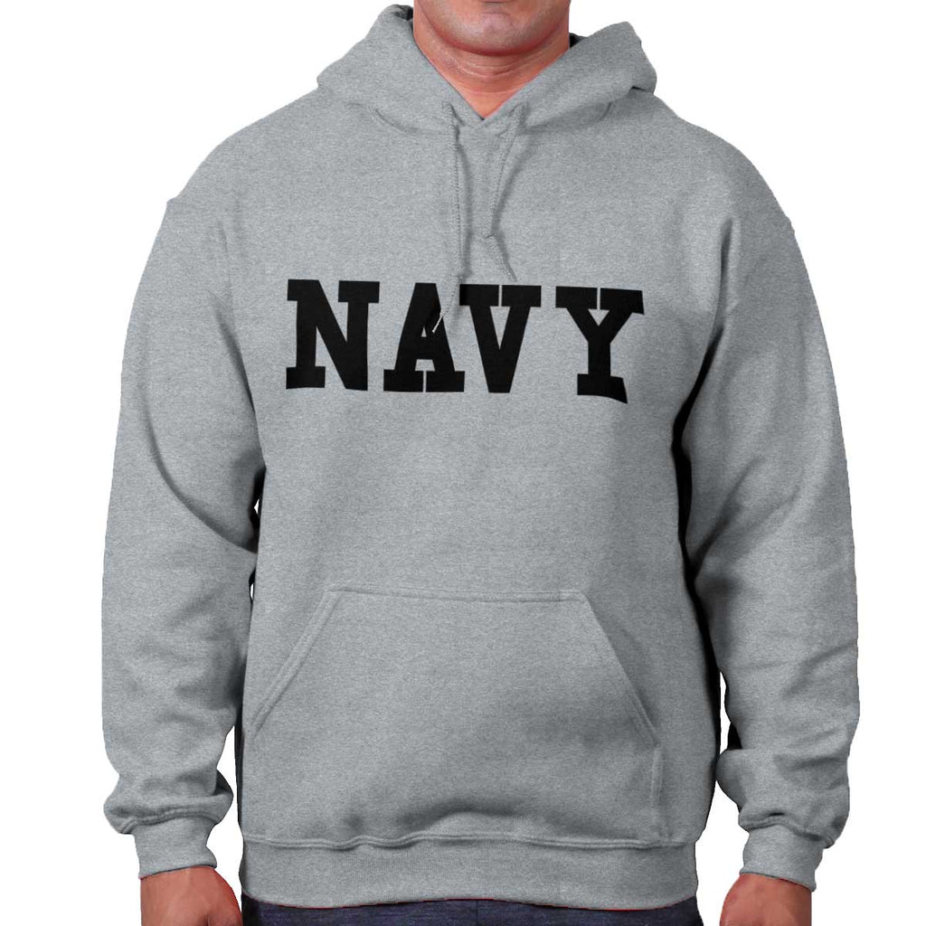 SportGrey|Navy Logo Hoodie|Tactical Tees