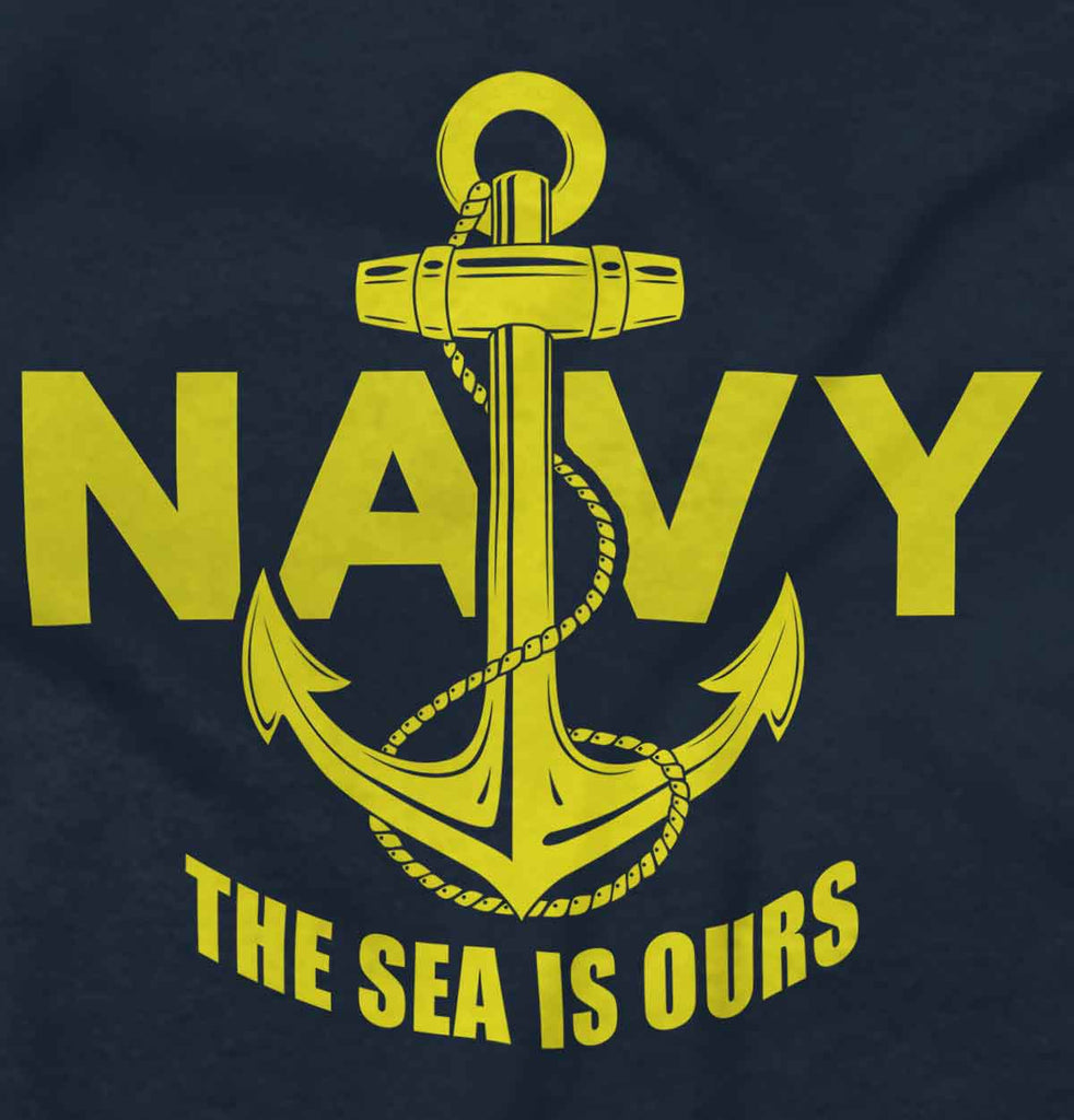 Navy2|Sea is Ours V-Neck T-Shirt|Tactical Tees