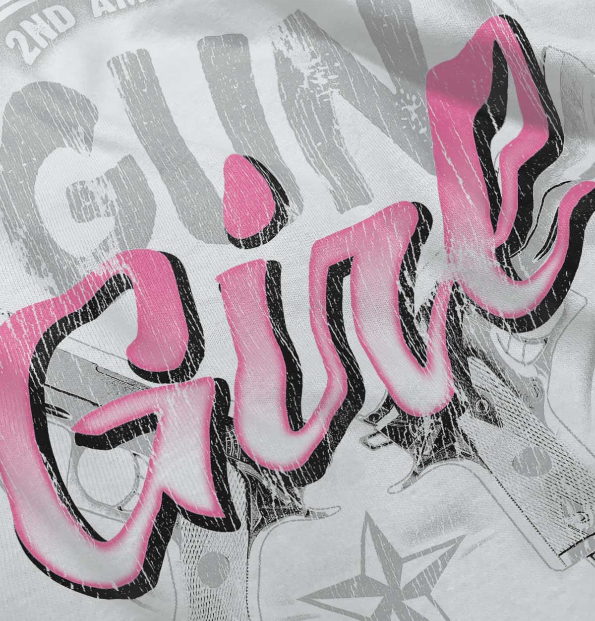White|Gun Girl Tank Top|Tactical Tees
