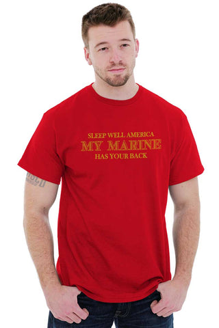 Male_Red1|This Marine Has Your Back T-Shirt|Tactical Tees