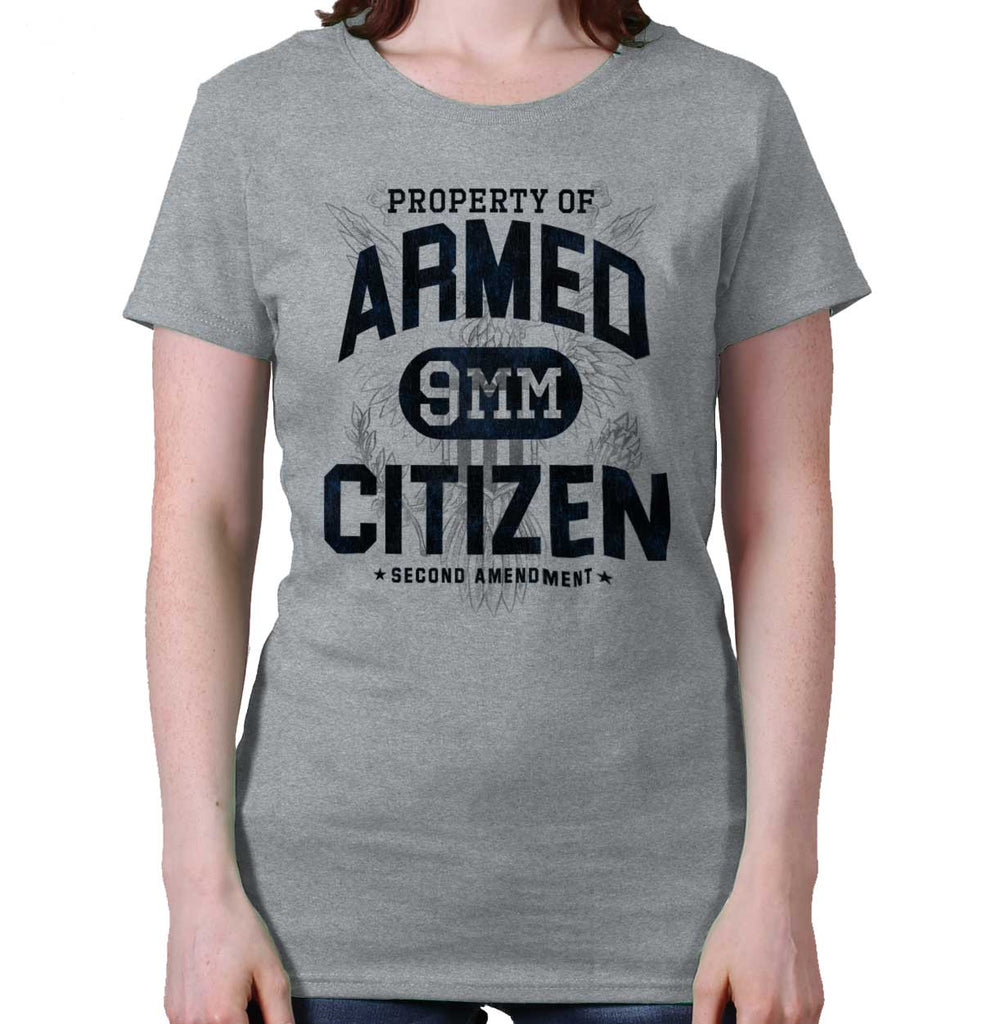 SportGrey|Armed Citizen Ladies T-Shirt|Tactical Tees